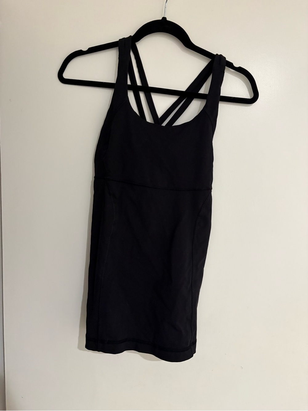 Lululemon Black Strappy Active Tank Dress